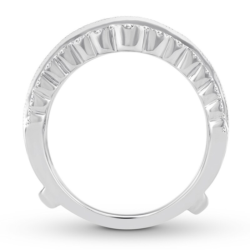 Main Image 2 of Previously Owned Diamond Enhancer Ring 1-1/4 ct tw Round 14K White Gold