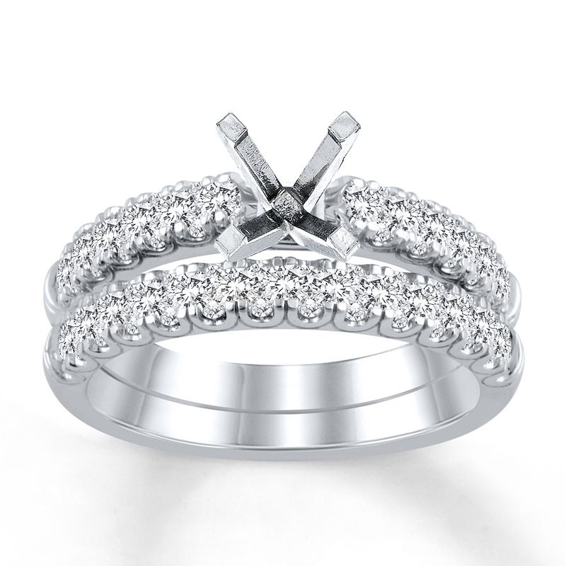 Previously Owned Diamond Bridal Setting 1 carat tw Round 14K White Gold