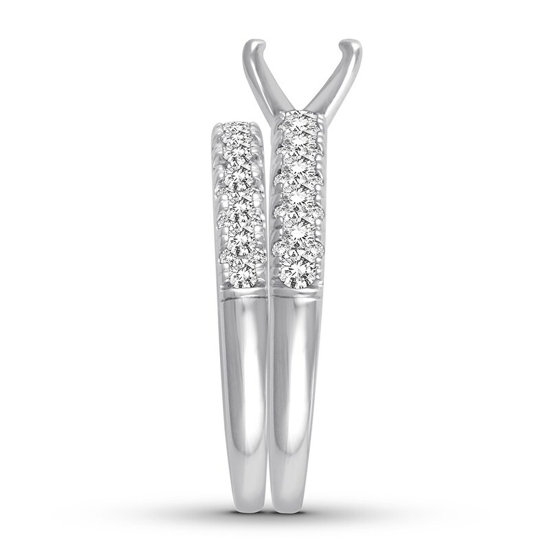 Main Image 2 of Previously Owned Diamond Bridal Setting 1 carat tw Round 14K White Gold