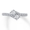 Thumbnail Image 1 of Previously Owned Ever Us Two-Stone Ring 1 ct tw Diamonds 14K White Gold