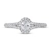 Thumbnail Image 3 of Previously Owned Vera Wang WISH Diamond Engagement Ring 5/8 ct tw Oval/Round 14K White Gold
