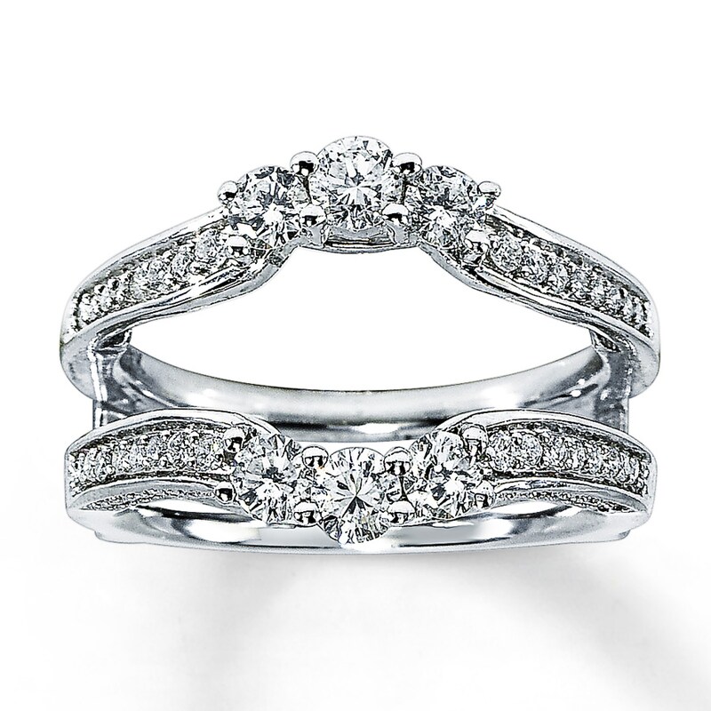 Main Image 1 of Previously Owned Diamond Enhancer Ring 1 ct tw Round 14K White Gold