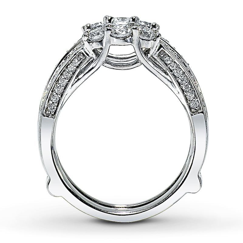 Main Image 2 of Previously Owned Diamond Enhancer Ring 1 ct tw Round 14K White Gold
