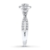 Thumbnail Image 3 of Previously Owned Diamond Engagement Ring 7/8 ct tw Round-cut 14K White Gold
