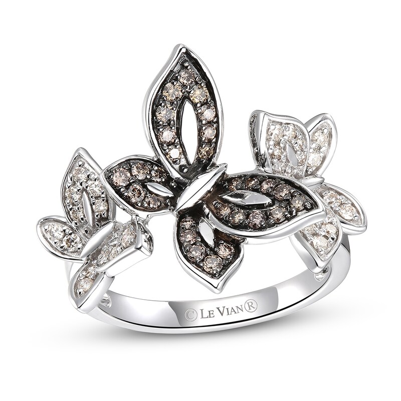 Main Image 1 of Previously Owned Le Vian Crème Brûlée Diamond Ring 1/2 ct tw Round 14K Vanilla Gold
