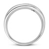 Thumbnail Image 2 of Previously Owned Men's 3-Stone Diamond Wedding Band 5/8 ct tw Round 10K White Gold