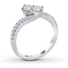 Thumbnail Image 2 of Previously Owned Ever Us Two-Stone Ring 3/4 ct tw Diamonds 14K White Gold
