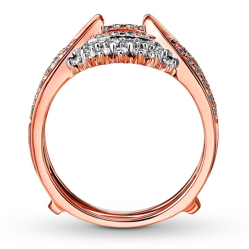 Main Image 2 of Previously Owned Diamond Enhancer Ring 5/8 ct tw Round-cut 14K Rose Gold