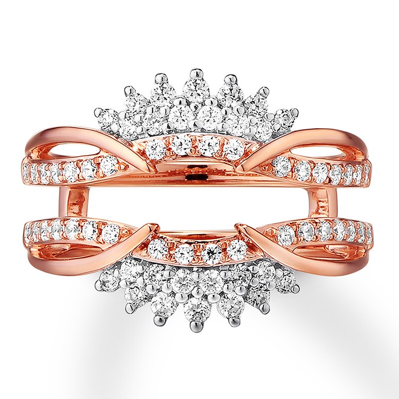 Main Image 4 of Previously Owned Diamond Enhancer Ring 5/8 ct tw Round-cut 14K Rose Gold