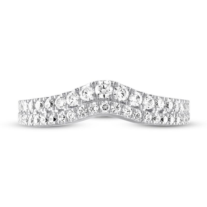 Main Image 3 of Previously Owned Vera Wang WISH Wedding Band 1/2 ct tw Round 14K White Gold