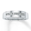 Thumbnail Image 1 of Previously Owned Men's Diamond Ring 1/2 ct tw Square 14K White Gold