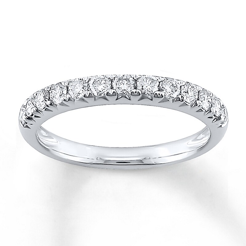 Main Image 1 of Previously Owned Diamond Band 1/2 ct tw Round-cut Platinum