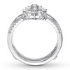 Thumbnail Image 2 of Previously Owned Diamond Enhancer Ring 1/2 ct tw Round/Baguette 14K White Gold