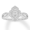 Thumbnail Image 1 of Previously Owned Diamond Engagement Ring 1/2 ct tw Round-cut 14K White Gold