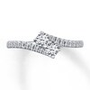 Thumbnail Image 4 of Previously Owned Ever Us Two-Stone Ring 1/2 ct tw Diamonds 14K White Gold
