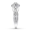 Thumbnail Image 3 of Previously Owned Diamond Promise Ring 1/2 carat tw Round 10K White Gold