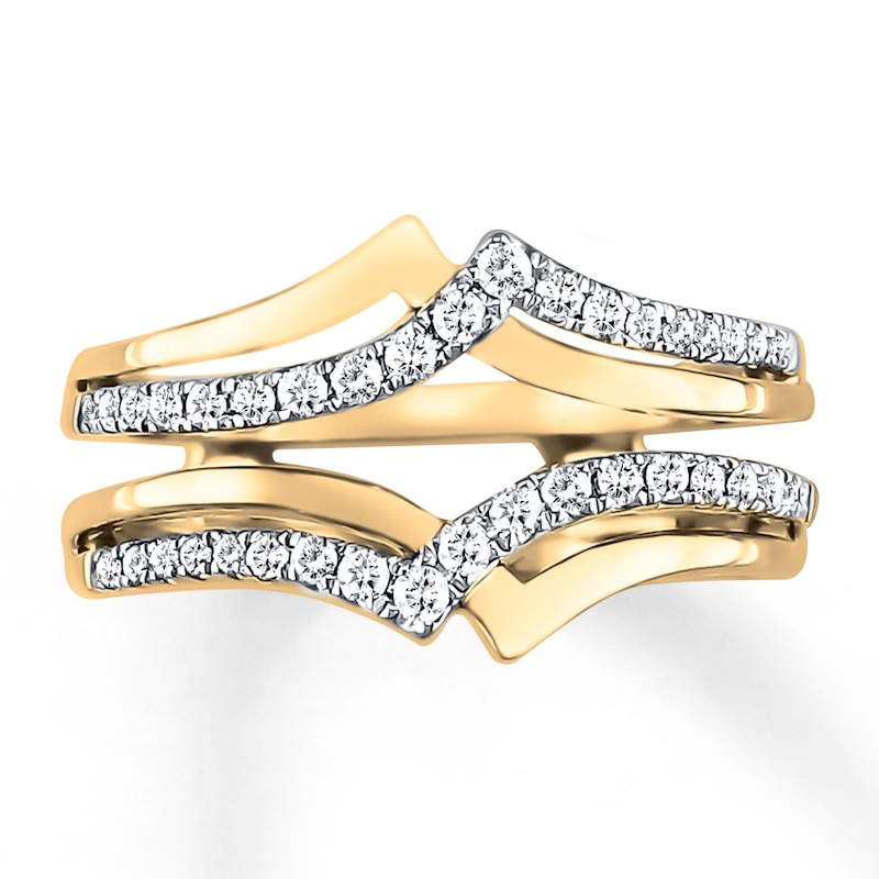 Main Image 1 of Previously Owned Diamond Enhancer Ring 1/4 ct tw Round-cut 14K Yellow Gold