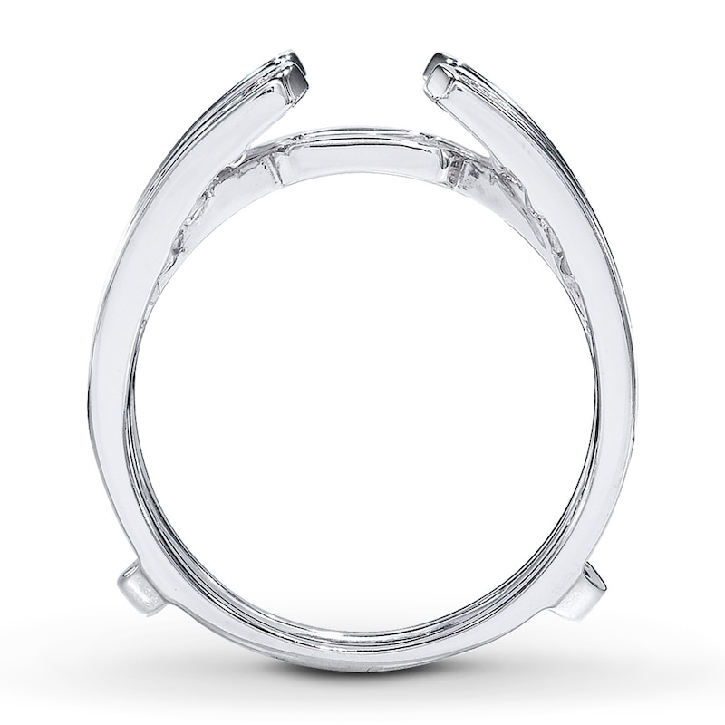 Main Image 2 of Previously Owned Diamond Enhancer Ring 3/8 Carat tw Round-cut 14K White Gold