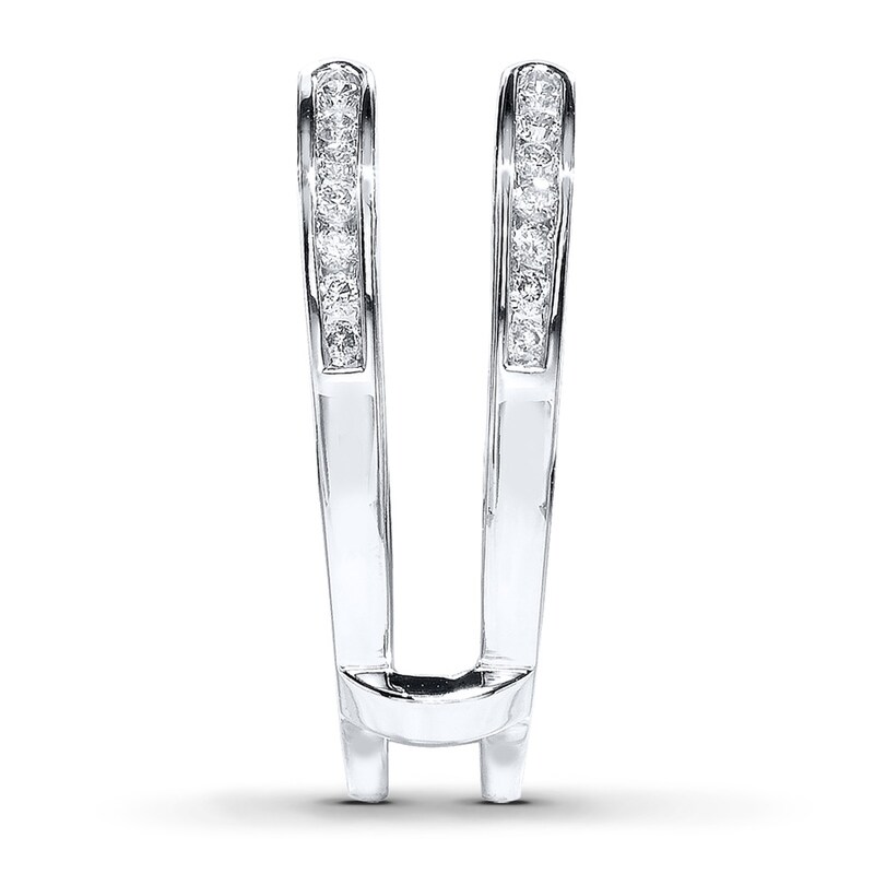 Main Image 3 of Previously Owned Diamond Enhancer Ring 3/8 Carat tw Round-cut 14K White Gold