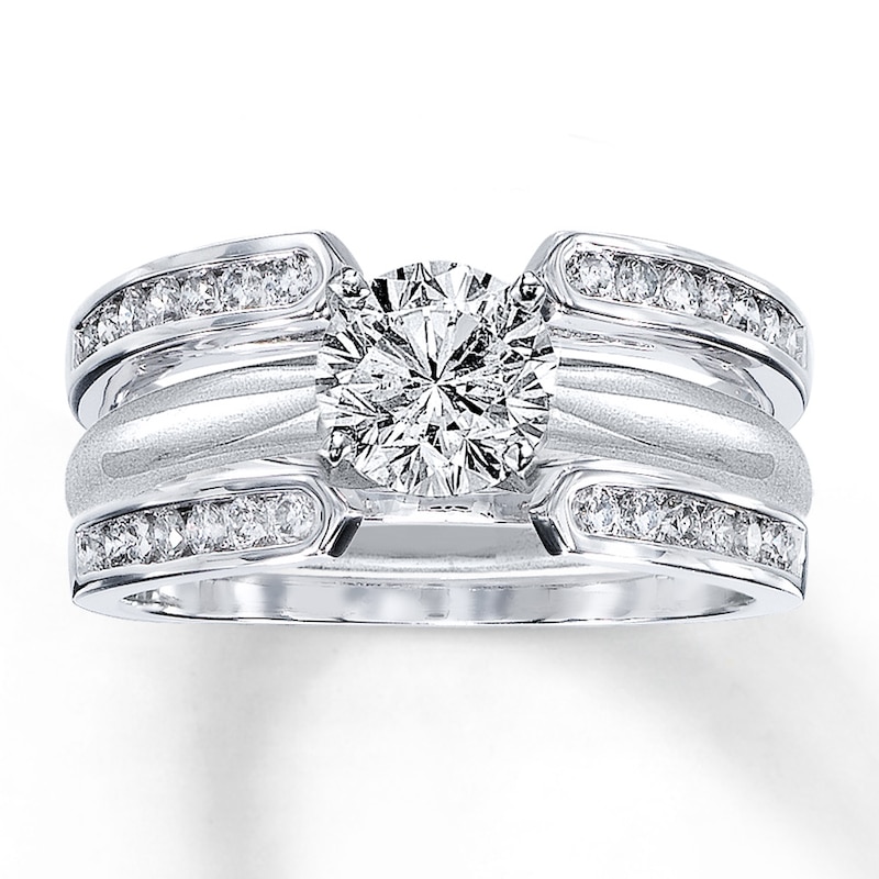 Main Image 4 of Previously Owned Diamond Enhancer Ring 3/8 Carat tw Round-cut 14K White Gold