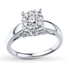 Thumbnail Image 1 of Previously Owned Diamond Promise Ring 1/2 ct tw Round 10K White Gold