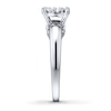 Thumbnail Image 3 of Previously Owned Diamond Promise Ring 1/2 ct tw Round 10K White Gold