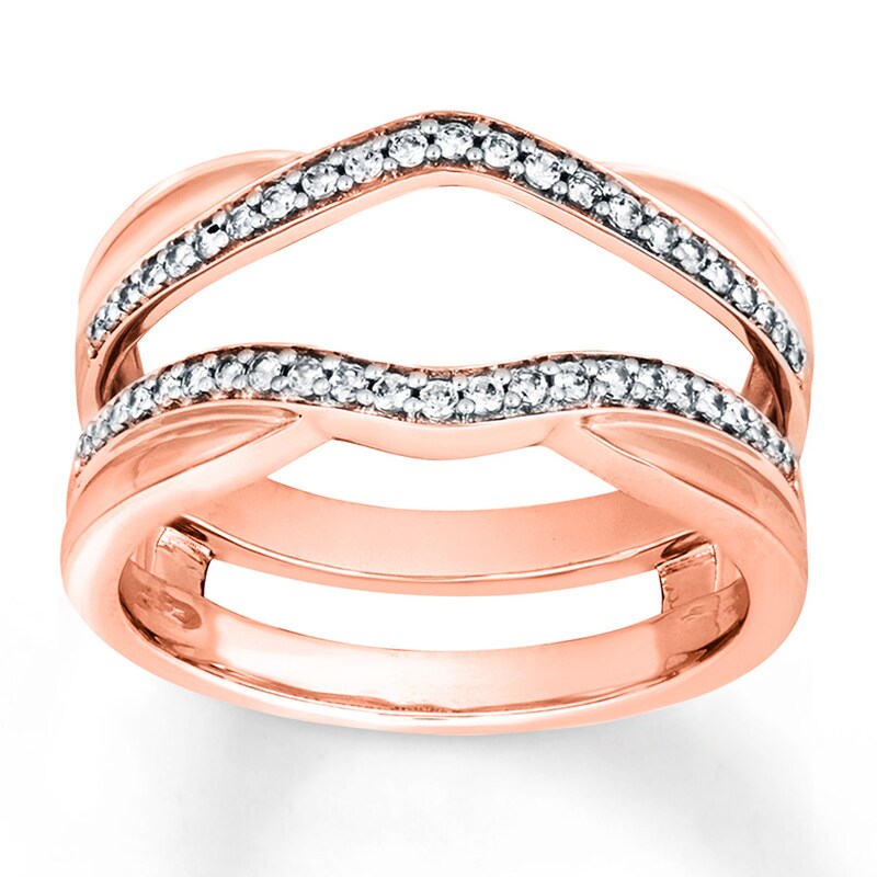 Main Image 1 of Previously Owned Diamond Enhancer Ring 1/4 ct tw Round-cut 14K Rose Gold