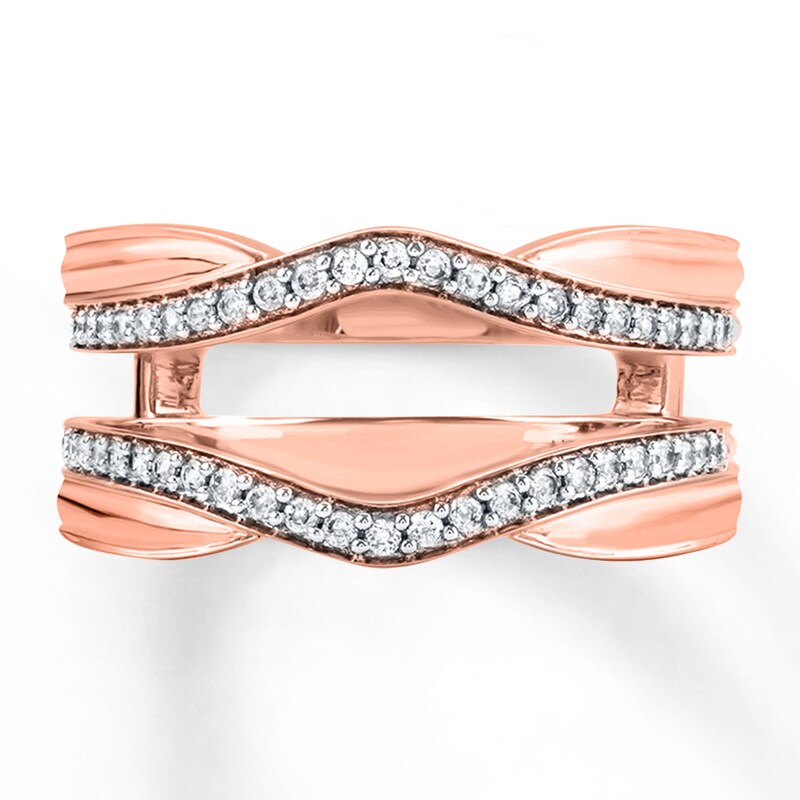 Main Image 3 of Previously Owned Diamond Enhancer Ring 1/4 ct tw Round-cut 14K Rose Gold