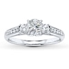 Thumbnail Image 2 of Previously Owned Diamond Ring Setting 1/3 ct tw Round-cut 14K White Gold