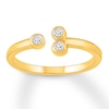 Thumbnail Image 1 of Previously Owned Diamond Midi Ring 1/15 carat tw Bezel-set 10K Yellow Gold