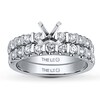 Thumbnail Image 0 of Previously Owned Leo Bridal Setting 1 ct tw Diamonds 14K White Gold