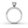 Thumbnail Image 1 of Previously Owned Leo Bridal Setting 1 ct tw Diamonds 14K White Gold