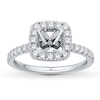 Thumbnail Image 1 of Previously Owned Colorless Diamond Ring Setting 5/8 cttw Round 14K White Gold