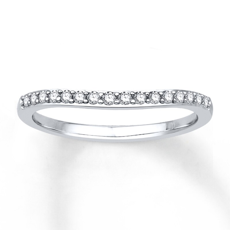 Main Image 1 of Previously Owned Diamond Anniversary Band 1/6 ct tw Round-cut 14K White Gold