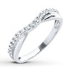 Thumbnail Image 1 of Previously Owned Diamond Anniversary Ring 1/10 ct tw Round-cut 14K White Gold