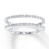Thumbnail Image 1 of Previously Owned Diamond Enhancer Ring 1/4 ct tw Round-cut 14K White Gold