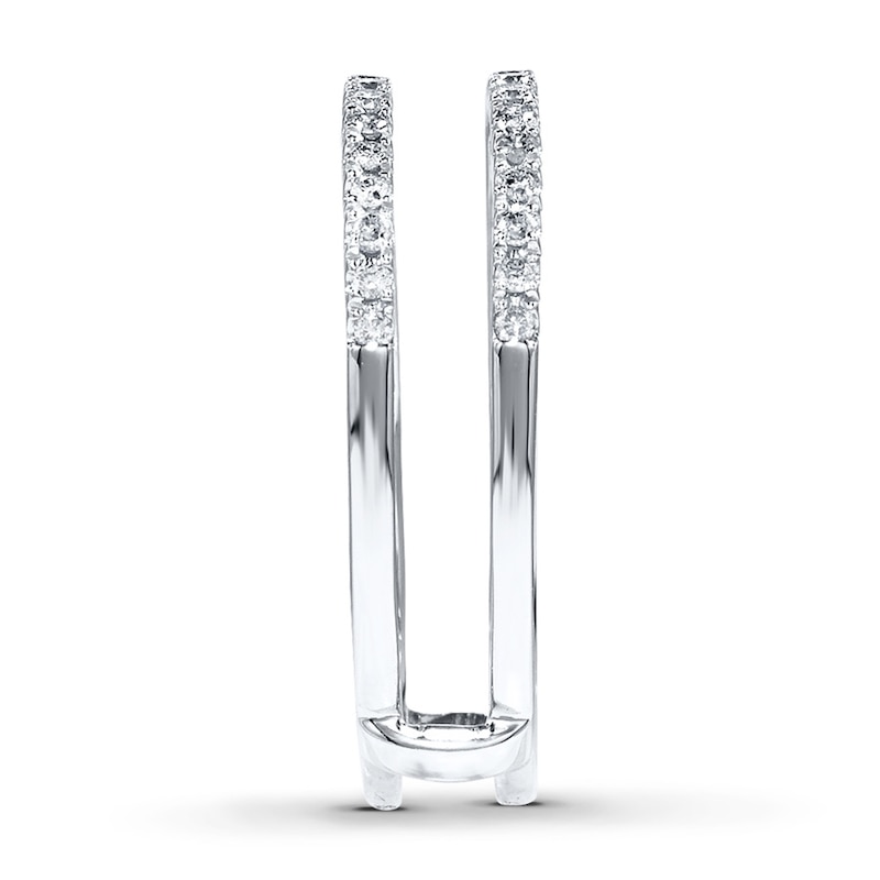 Main Image 3 of Previously Owned Diamond Enhancer Ring 1/4 ct tw Round-cut 14K White Gold