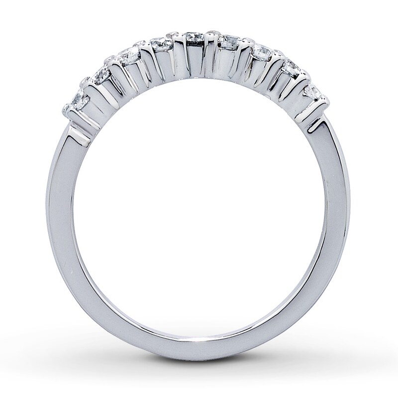 Main Image 2 of Previously Owned Diamond Contour Ring 1/3 ct tw Round 14K White Gold