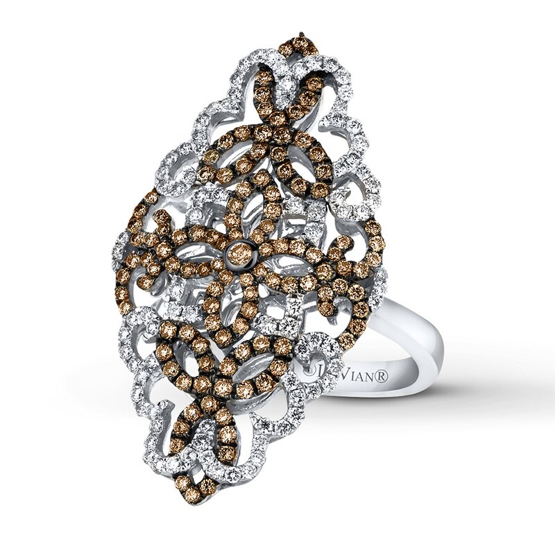 Main Image 1 of Previously Owned Le Vian Chocolate Diamonds 1 carat tw Ring 14K Vanilla Gold