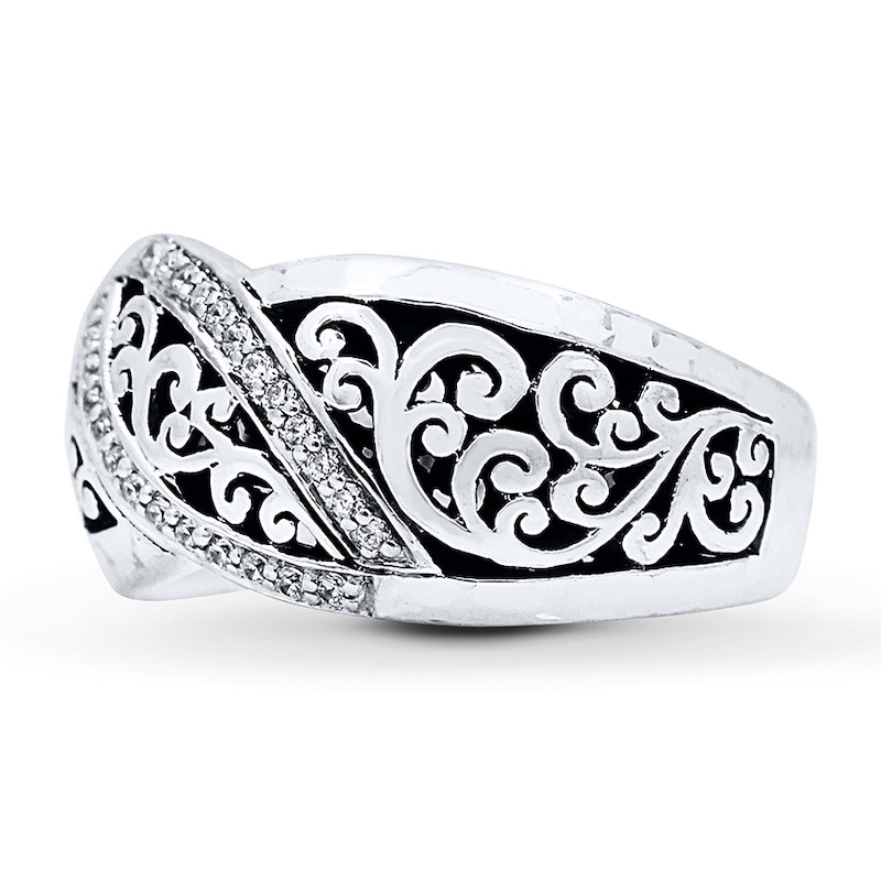 Main Image 2 of Previously Owned Lois Hill Ring 1/10 ct tw Diamonds Sterling Silver