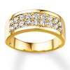 Thumbnail Image 1 of Previously Owned Men's Diamond Band 1-1/2 ct tw Round-cut 14K Yellow Gold