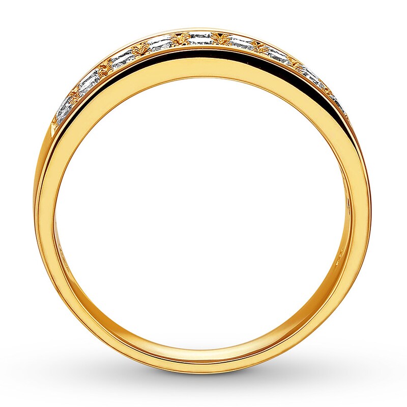 Main Image 2 of Previously Owned Men's Diamond Band 1-1/2 ct tw Round-cut 14K Yellow Gold