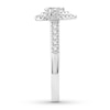 Thumbnail Image 3 of Previously Owned Diamond Promise Ring 1/2 ct tw Pear/Round 10K White Gold