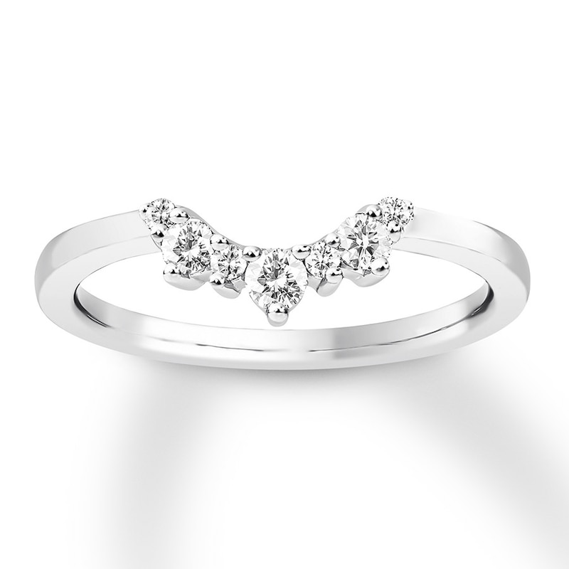 Main Image 1 of Previously Owned Diamond Enhancer Ring 1/4 ct tw Round-cut 14K White Gold