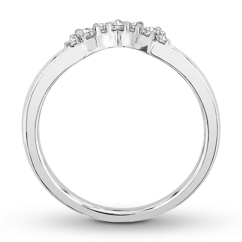 Main Image 2 of Previously Owned Diamond Enhancer Ring 1/4 ct tw Round-cut 14K White Gold
