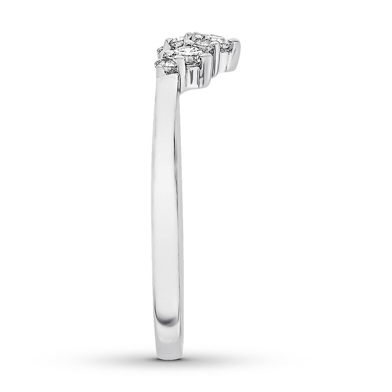 Main Image 3 of Previously Owned Diamond Enhancer Ring 1/4 ct tw Round-cut 14K White Gold