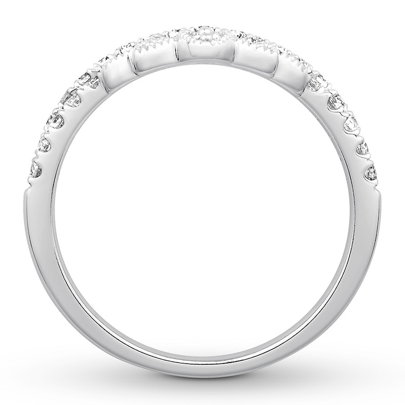 Main Image 2 of Previously Owned Diamond Enhancer Ring 1/2 ct tw Round-cut 14K White Gold
