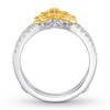 Thumbnail Image 2 of Previously Owned Diamond Enhancer Ring 3/8 ct tw Round-cut 14K Two-Tone Gold