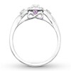 Thumbnail Image 2 of Previously Owned Diamond & Natural Pink Sapphire Promise Ring 1/5 carat tw Sterling Silver