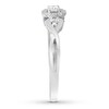 Thumbnail Image 3 of Previously Owned Diamond & Natural Pink Sapphire Promise Ring 1/5 carat tw Sterling Silver